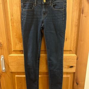 American Eagle Dark Blue Women's Skinny Jeans sz 4